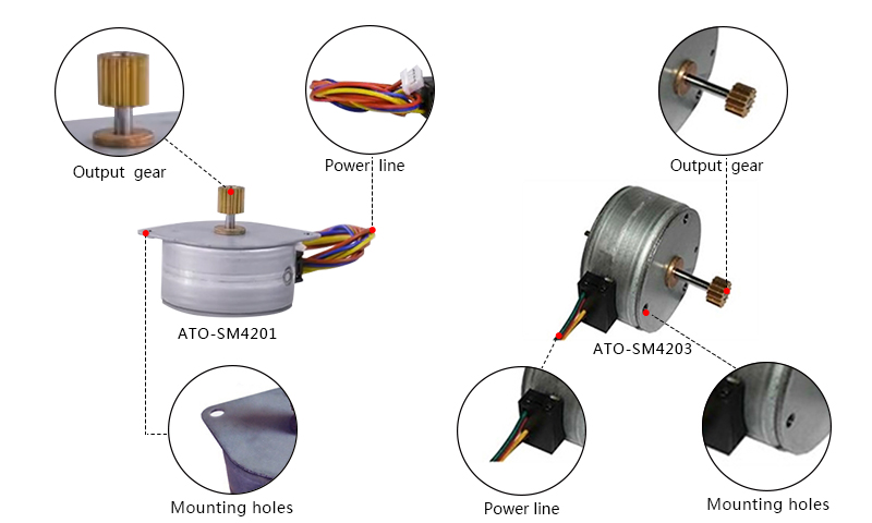 Nema 17 Micro Stepper Motor, 12V/ 24V, 7.5 Degree