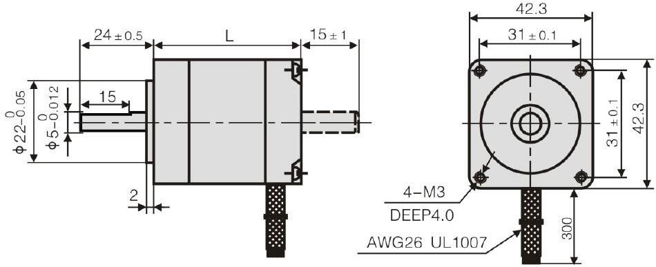 Nema 17 Stepper Motor, 2 Phase, 1.8A, 0.5N·m