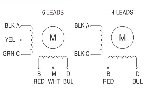 Nema 23 2-phase Stepper Motor, 1A, 1.8 degree,  6 wires