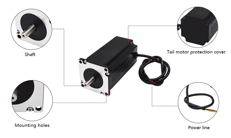 Nema 23 Stepper Motor, 3 Phase, 5.8A, 1.5N·m