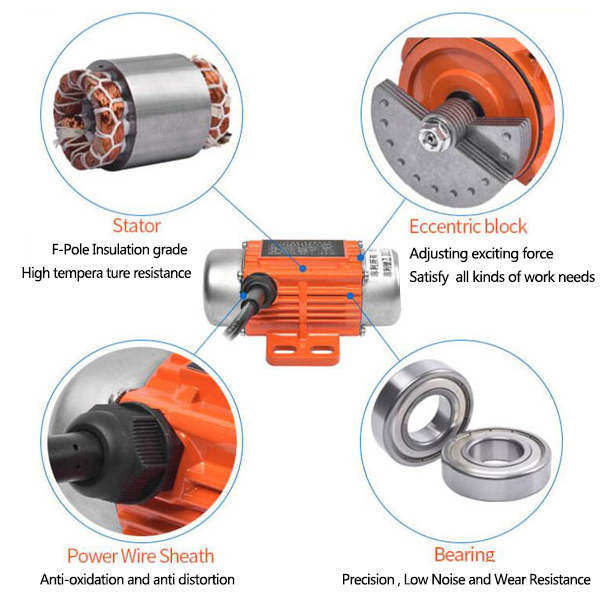 50W 24V 7000rpm DC Brushless Vibration Motor with Speed Display Controller