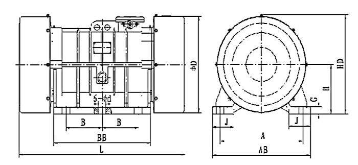 3 kW Explosion Proof Vibration Motor, 2 pole