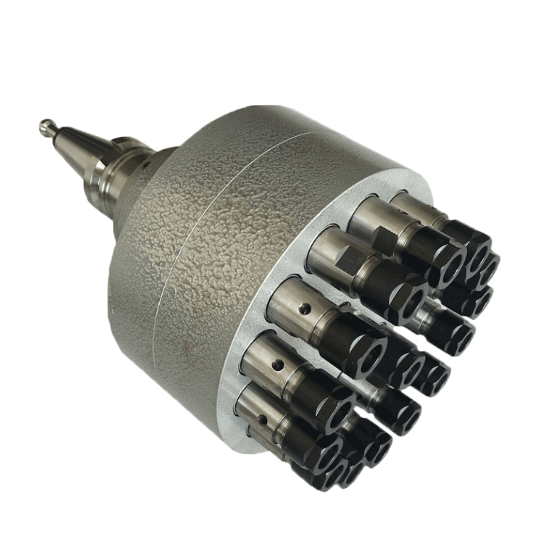 New design two drilling Fixed type multi spindle head for elastic webbing