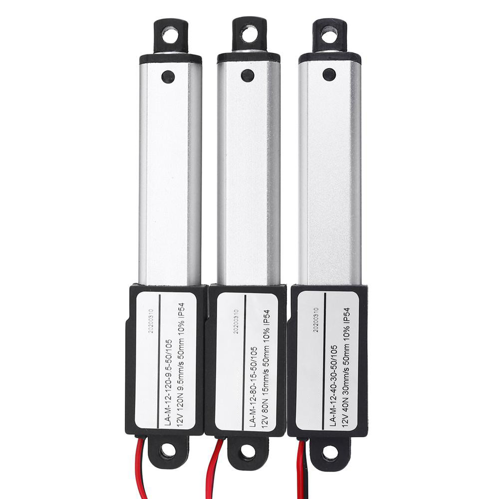 Linear Actuator 12V DC 50mm Stroke Electric Window Opener Linear Motor IP54