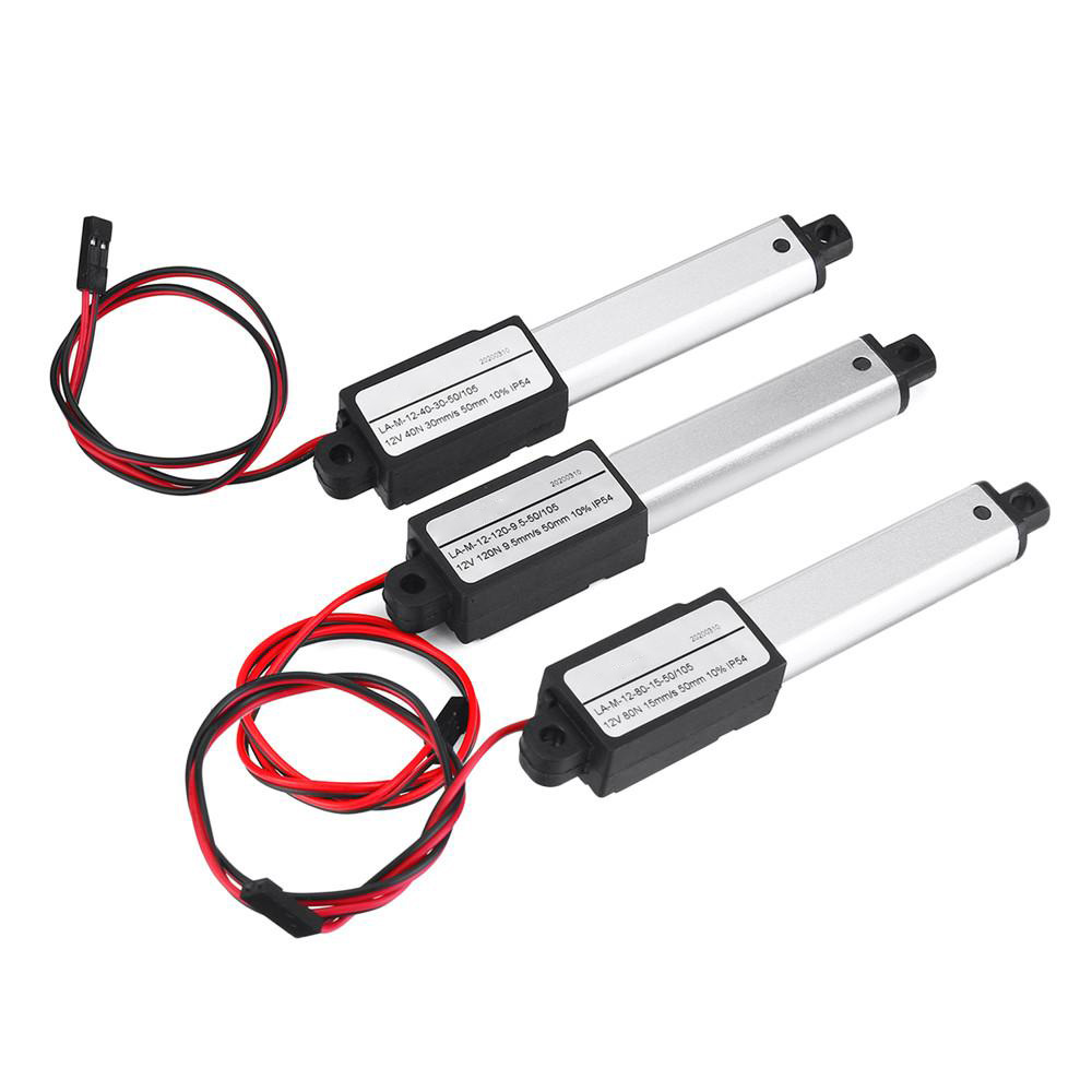 Linear Actuator 12V DC 50mm Stroke Electric Window Opener Linear Motor IP54