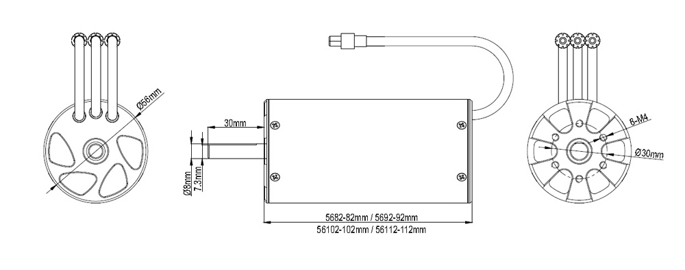 1300KV Brushless RC Boat Motor
