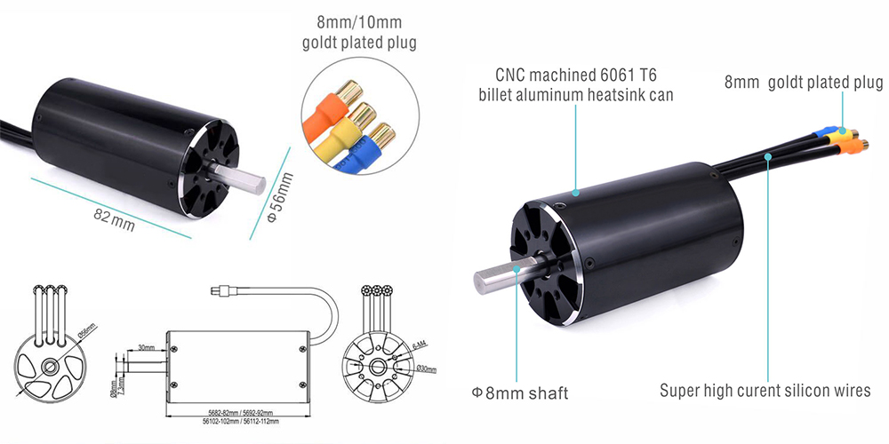 1300KV Brushless RC Boat Motor