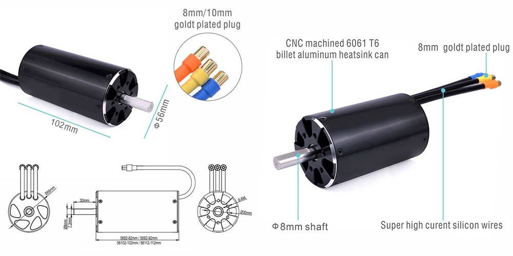 980KV Brushless RC Boat Motor
