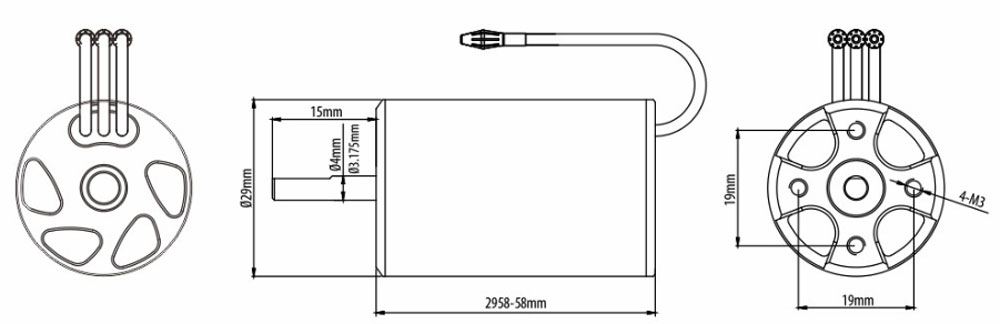 6500KV Brushless RC Boat Motor