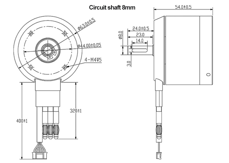 2400W 140KV 4-12S Outrunner Brushless Motor for Skateboard