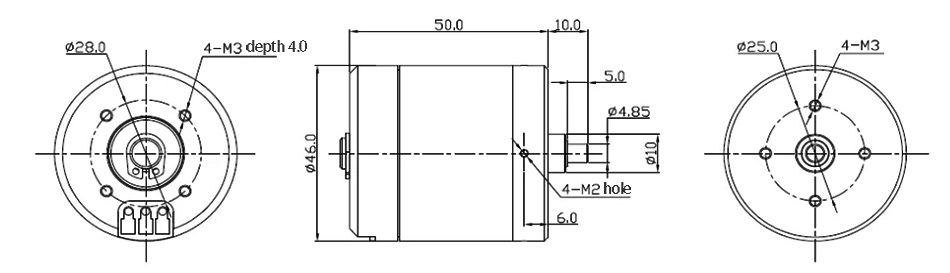 400W 300KV 3-6S Waterproof Brushless DC Motor, IP28