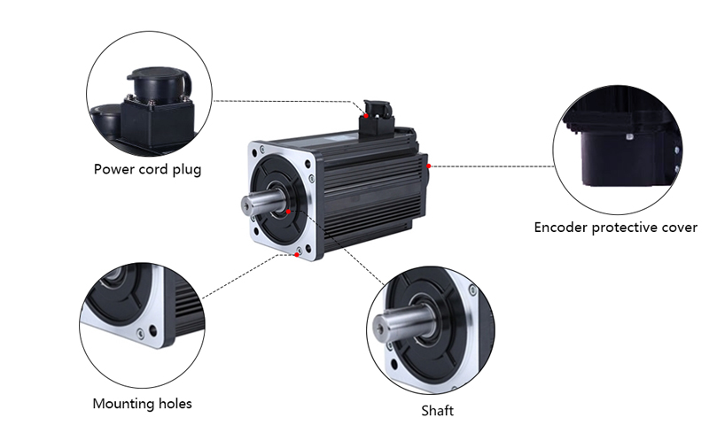 3.5 kW AC Servo Motor, 18 Nm, 2000 rpm