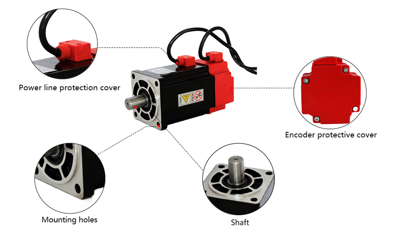 500W AC Servo Motor, 1.6 Nm, 3000 rpm
