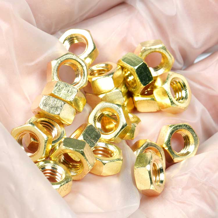 DIN933 DIN931 Allen Bolts Brass Hex Head Bolts Assembled with DIN934 Hex Nut and DIN125 Flat Washer
