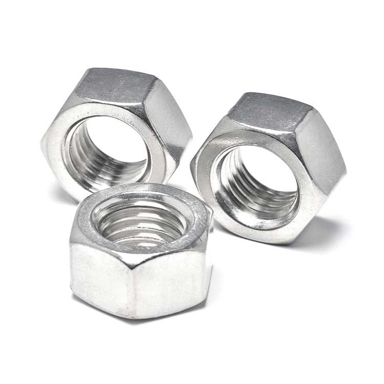 Stainless Steel Material M2 M4 M6 DIN934 Metric Size Support Customization Hex Nuts