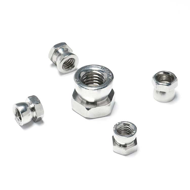 Stainless Steel Metal Lock Short Thick Slotted Long Coupling Flange Hexagon DIN 934 Hex Socket Nut