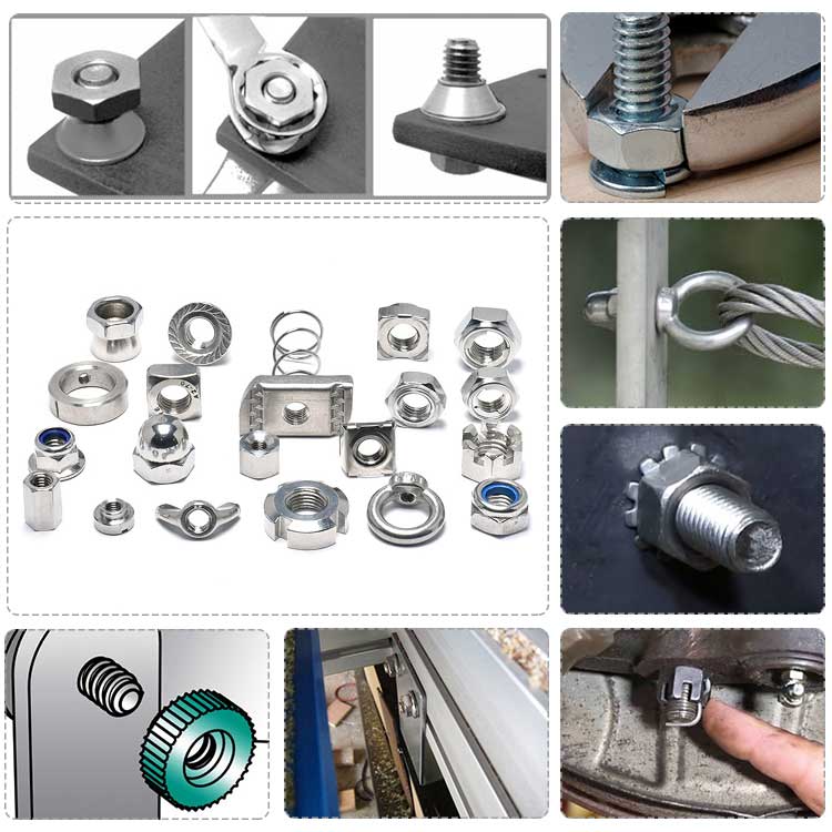 China Metric Heavy Hexagon Insert DIN982 Stainless Steel Hex Nylon Lock Nuts