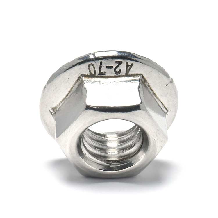 Bolt And Nut Serrated Flange Hex Lock Nuts 304 316 Stainless Steel Full Thread Hex Drive Serrated Hex Bolt Flange Nuts