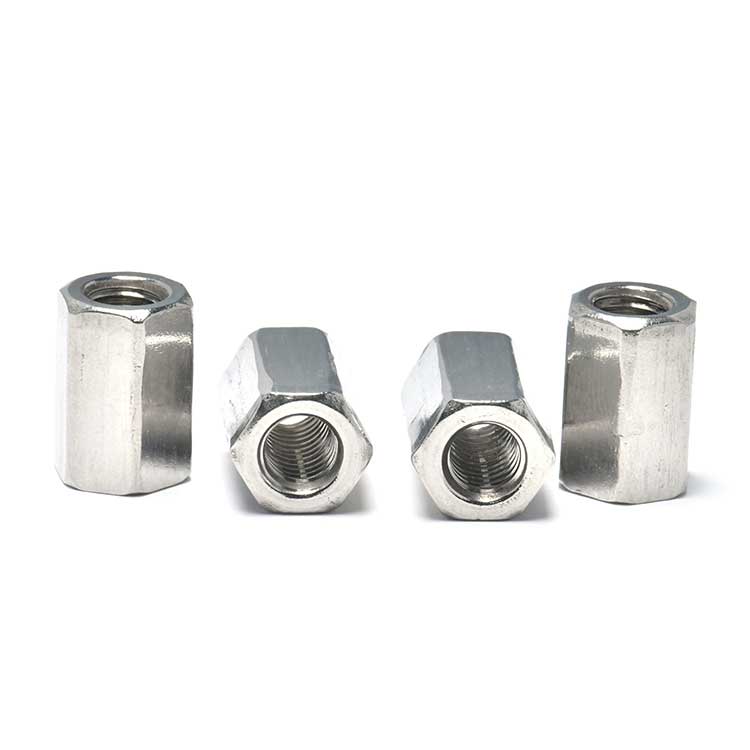 Hex Nut Coupling nuts galvanized steel Fastener stainless steel M5 M8 M10 M16 Hex Coupling Bolt and Nuts