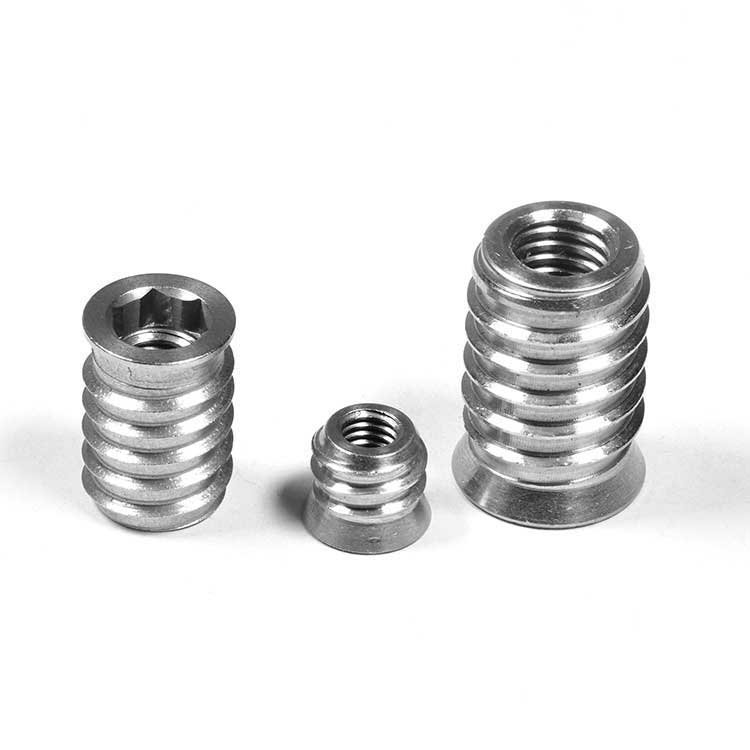 M6 Stainless Steel Hex Socket Drive Flange Insert Nut For Wood Furniture M6*13MM M8*13MM Hex Insert Nuts