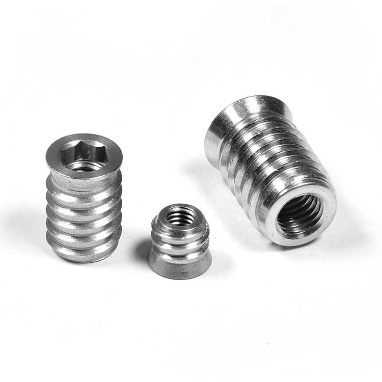 M6 Stainless Steel Hex Socket Drive Flange Insert Nut For Wood Furniture M6*13MM M8*13MM Hex Insert Nuts