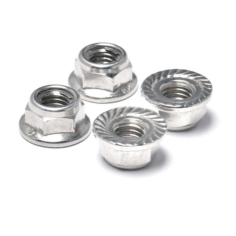 Nickle Plated Support DIN6927 Stainless Steel Titanium Nut All Metal Hex Flange Lock Nut