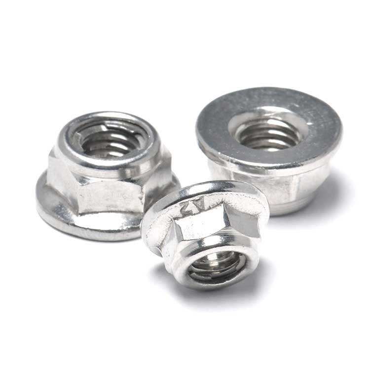 Nickle Plated Support DIN6927 Stainless Steel Titanium Nut All Metal Hex Flange Lock Nut