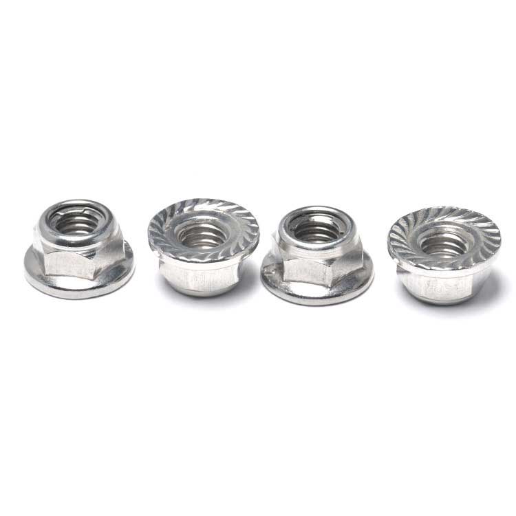 Nickle Plated Support DIN6927 Stainless Steel Titanium Nut All Metal Hex Flange Lock Nut