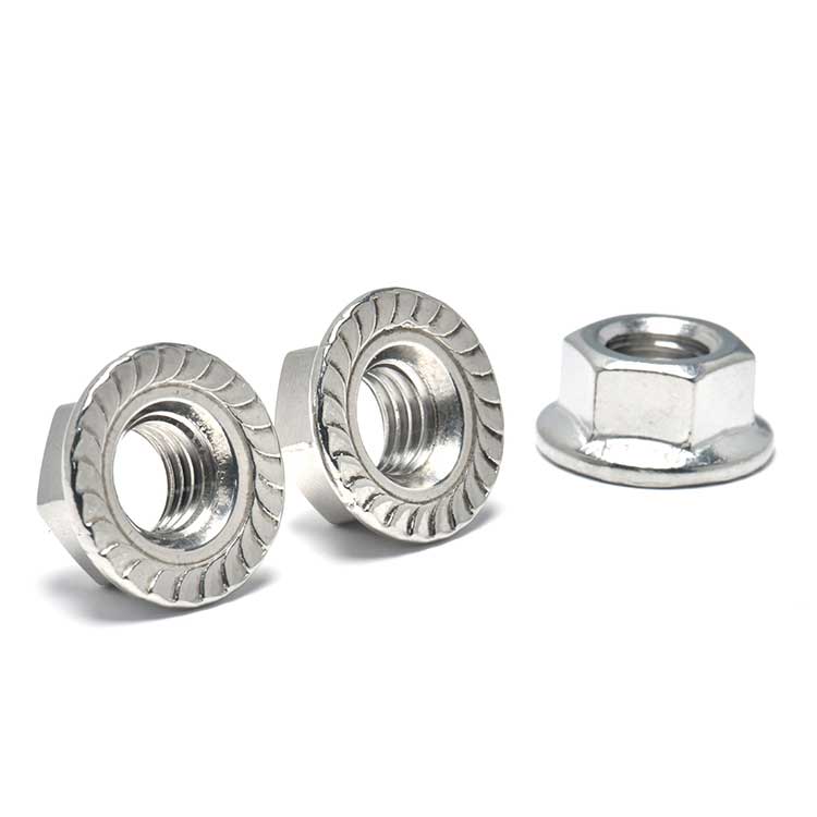 Yellow Zinc Plated Carbon Steel SS304 DIN6923 Wheel Nuts Hex Flange Nut