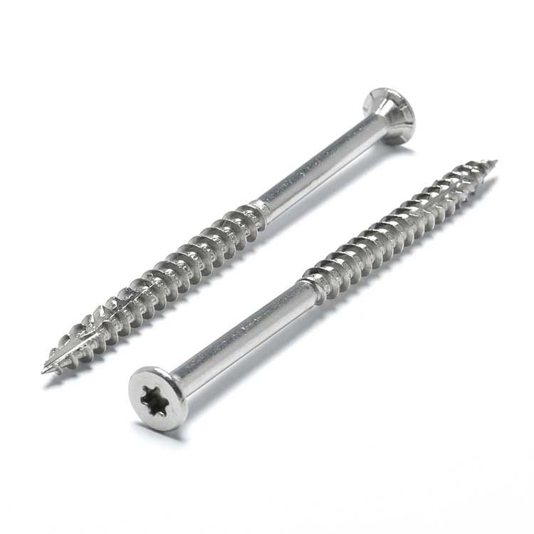 Custom Stainless Steel 304 Torx Drive Countersunk Head self tapping decking screws Wood Screw