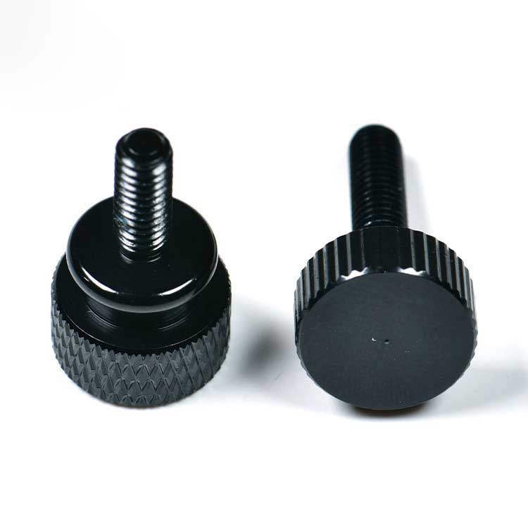 High Quality Resistant to Rust Aluminum Diamond Knurled Cheese Head with Hollow Collar Thumb Screws