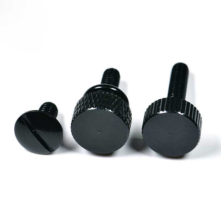 High Quality Resistant to Rust Aluminum Diamond Knurled Cheese Head with Hollow Collar Thumb Screws