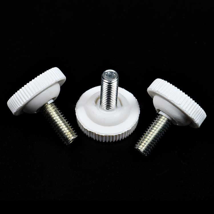 High Quality Steel Plastic Knurling Head with Shoulder Thumb Screws