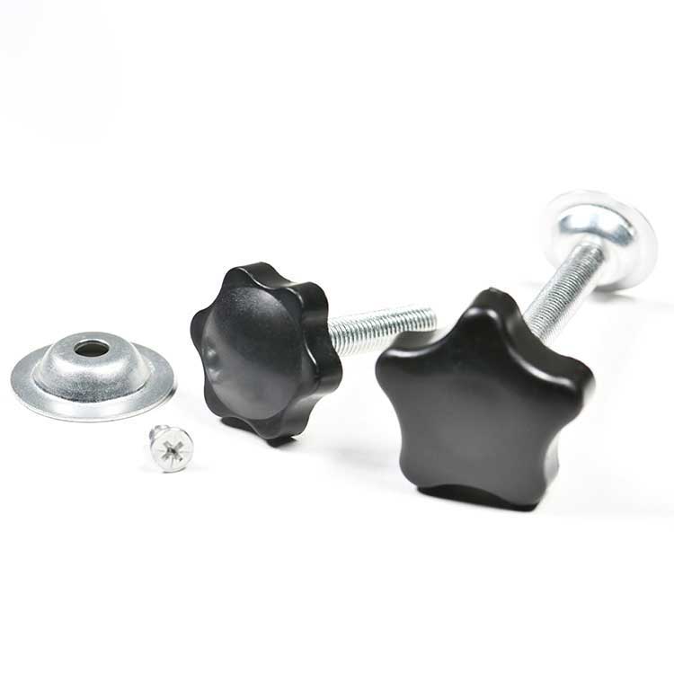 High Quality Steel Quick Install Steel Plastic Five Lobe Flower Head Thumb Screws