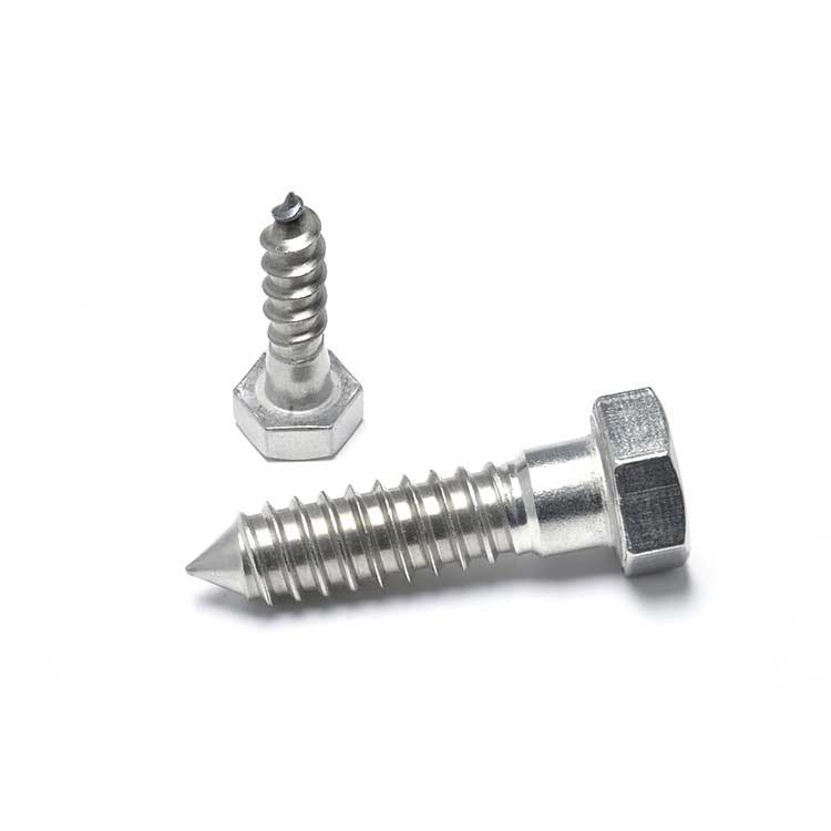 High Quality Used for Furniture Stainless Steel 304 316 410 Various Head Color Standard Hex Head Wood Screws