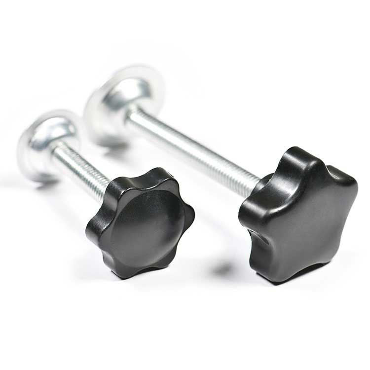 M4-M16 Steel Steel Plastic Six Lobe Flower Head Thumb Screws