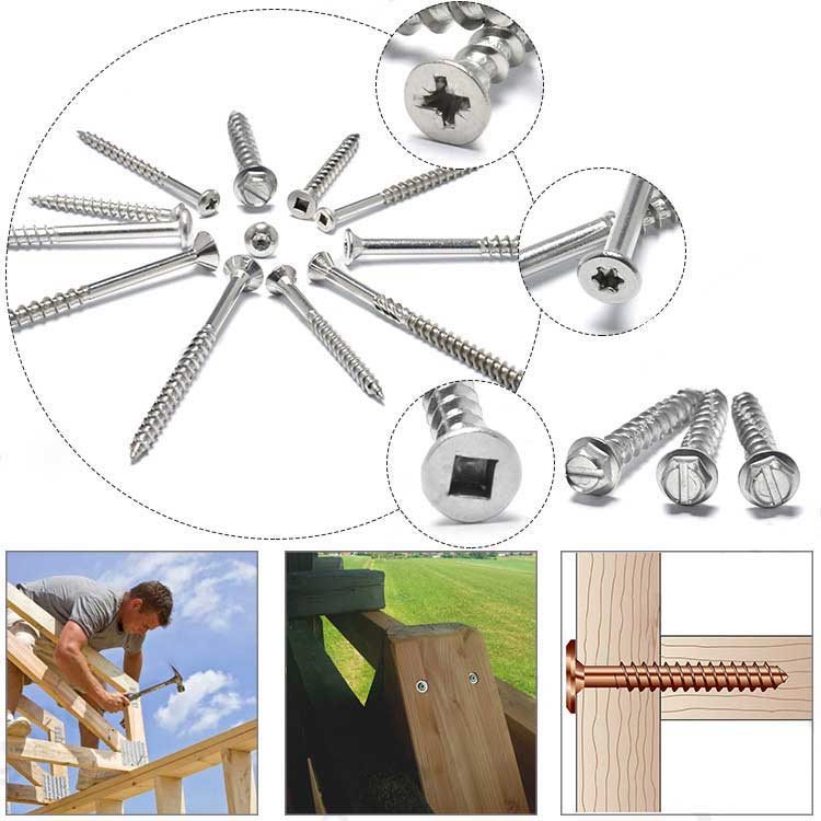 Painted Flat Head T10 T25 T20 T25 Torx Recess Deck Screw for fingerboard with Cutting Edge