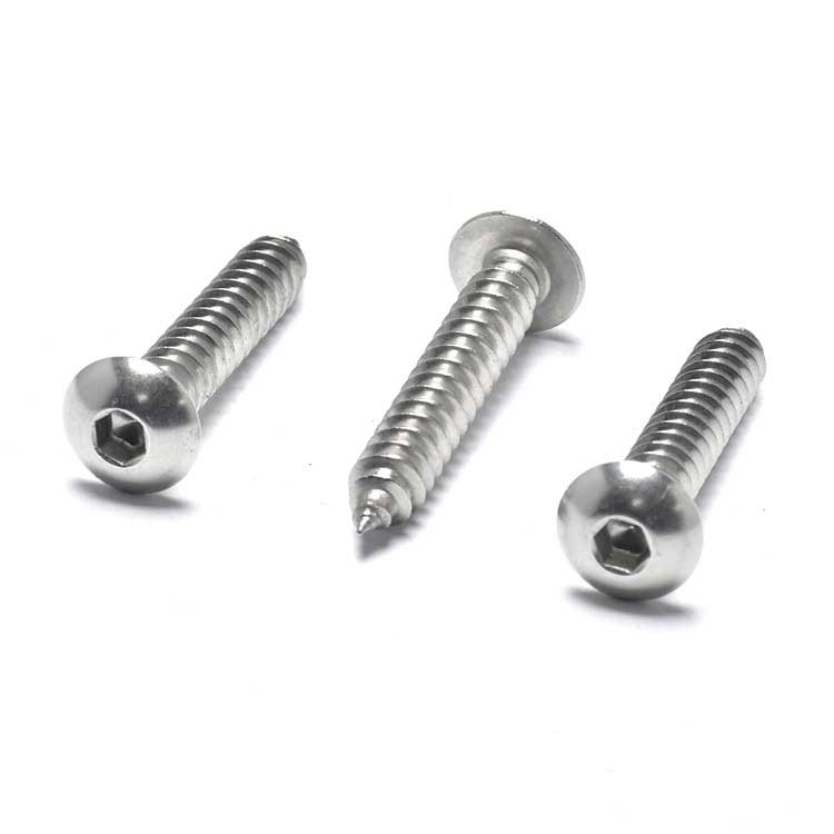 Profile Accessories SS304 SS316 M6 M8 M10 Black Hex Button Head Allen Key Bolt Socket Screw
