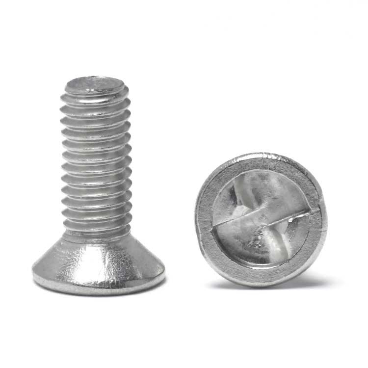 High Quality Stainless Steel SS304 316 Custom M2 M4 M6 M10 One Way CSK Head Security Screws