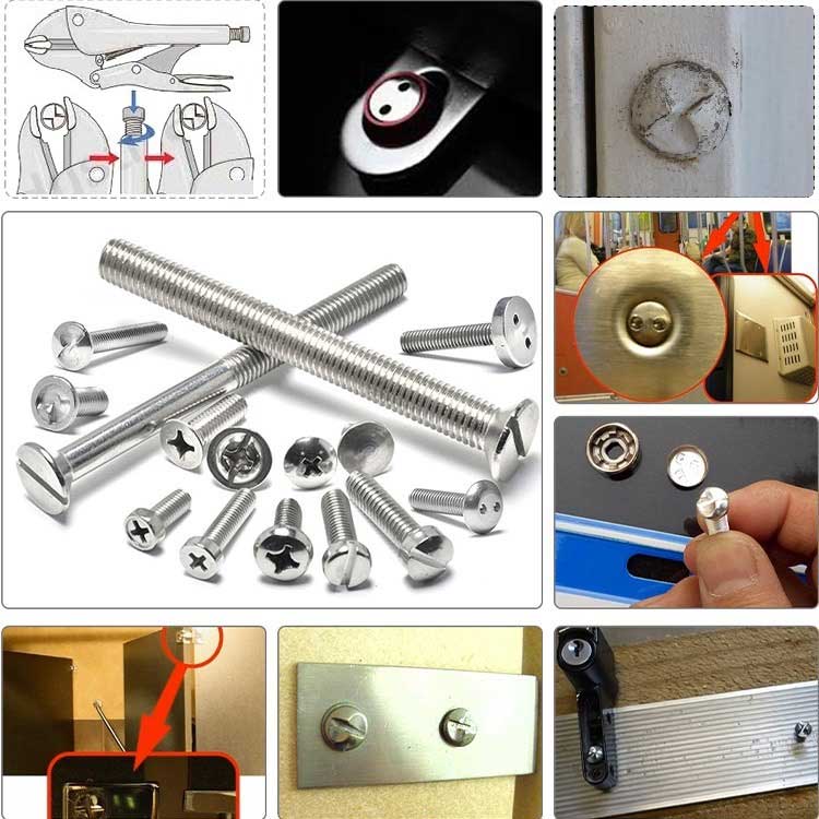 Stainless Steel H Type Pan Head Anti-Theft Machine Security Screws