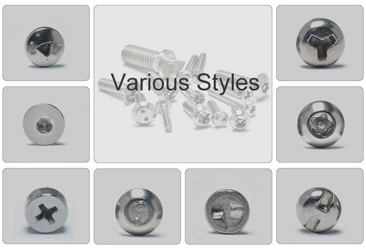 Stainless Steel H Type Pan Head Anti-Theft Machine Security Screws