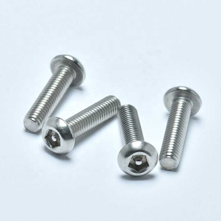 Stainless Steel M5 M6 Button Head Screw 5-Point Pentagon Socket with Pin Security Machine Screws