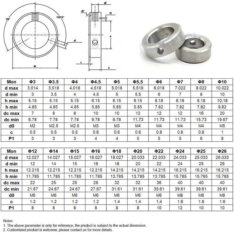 Brand SS304 DIN705 Adjusting Rings Round Nut with Set Pin Holes in Side Adjusting Nut