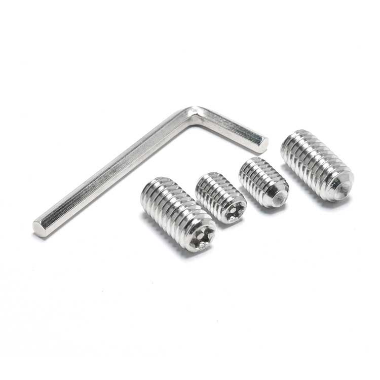 Custom High Quality OEM Spring Ball Flat Point Torx Pin Hexagon Socket Grub Set Screw