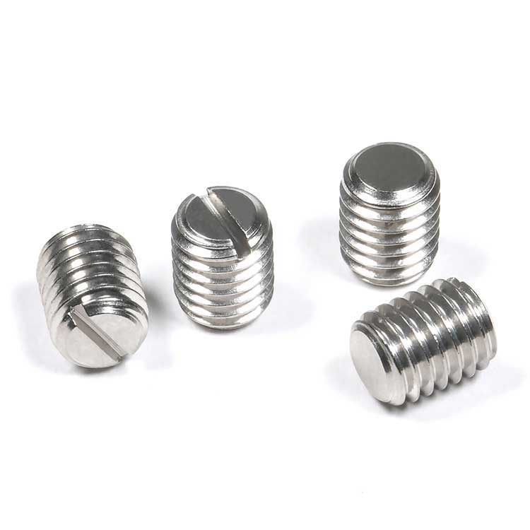 DIN 551 Stainless steel SS304 316 M1-M20 Quick Install  Flat Point Slotted Set Screws
