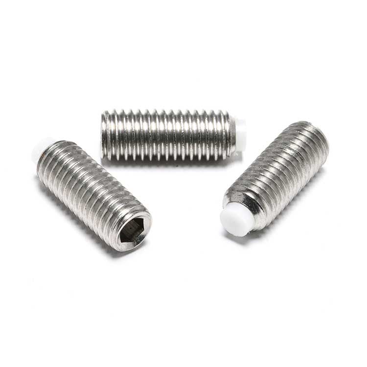 M3 M4 Stainless Steel Plastic Tip Dog Point Hollow Hex Socket Head Grub Set Screw