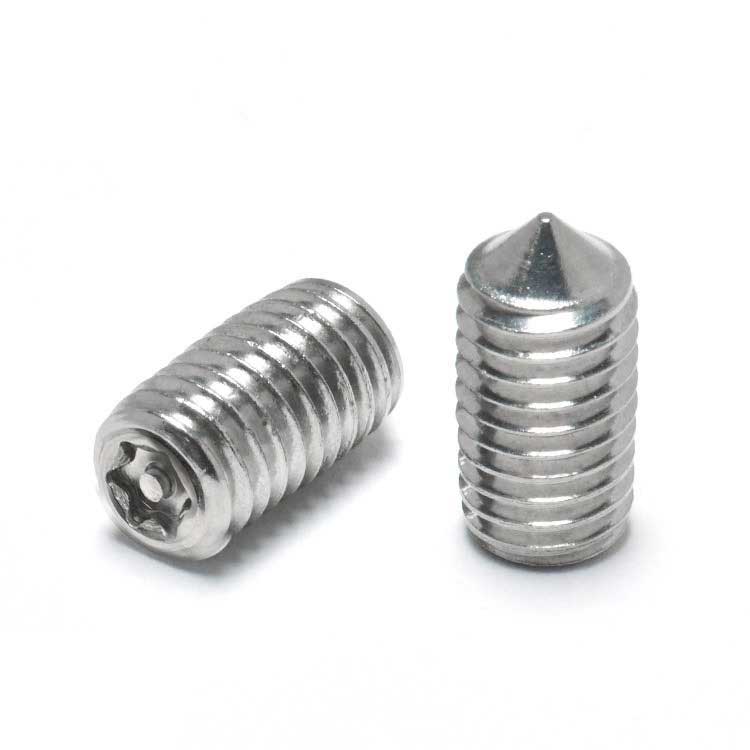 Precision Thread Stainless steel SS304 316 Standard Size Precision Thread Cone Point Torx Pin Set Screws