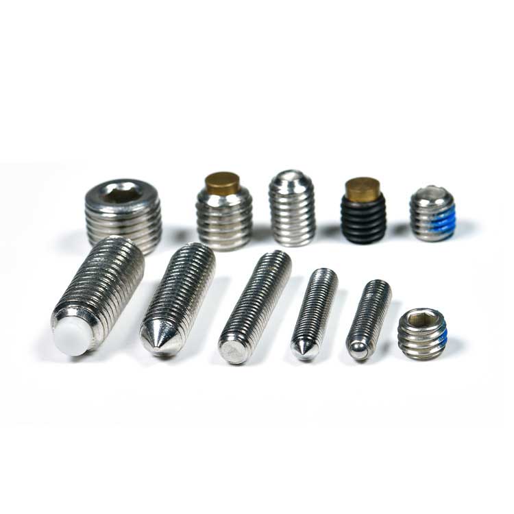 Stainless Steel 304 M2 M3 M4 M6 M8 Flat Cone Dog Cup Torx Hex Socket Set Screws