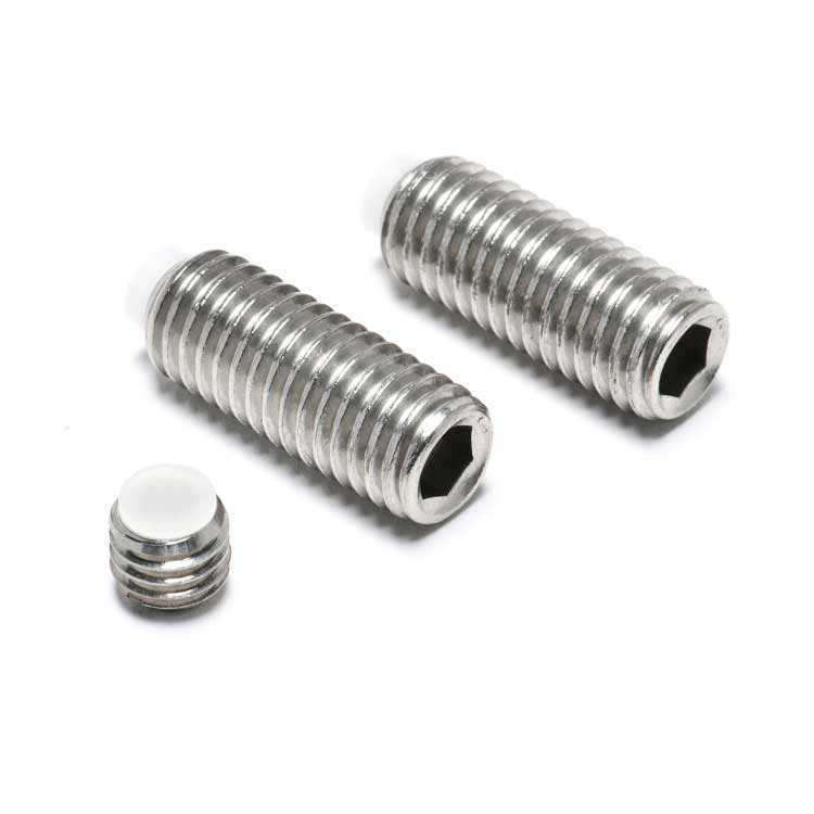 Stainless steel SS304 316 M1.6-M24 Precision Thread Plastic Tip Hex Socket Grub Screws