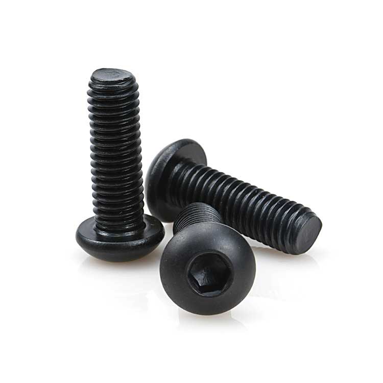SS304 316 Black Oxide Hexagon Button Head Socket Head Screw